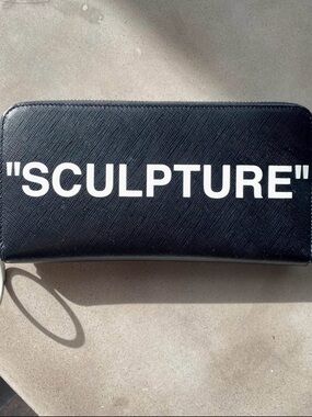 OFF WHITE SCULPTURE Zip Wallet